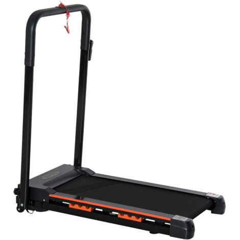 HOMCOM Cinta de Correr Plegable Cinta de Andar 1-6 km/h con Botón de Emergencia Pantalla LCD Control Remoto Potencia de Motor 500W Ahorra Espacio 105x56x108,5 cm Negro