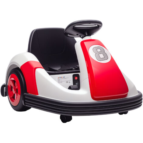 Auto-tamponneuse enfant 6V, rotation à 360°, voiture tamponneuse électrique enfant avec double moteur, musique et klaxon (1/5)