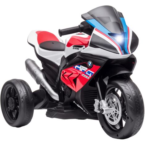Moto per Bambini 18-60 Mesi Modello BMW HP4 con Fari, Musica e Pedali, in PP e Metallo, 82.5x42x54 cm, Rosso (1/5)