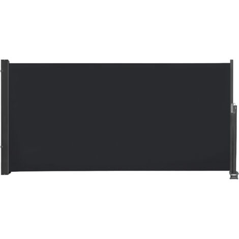 Froadp Tende da Veranda da Giardino, 120x300cm Tenda da Sole Laterale Estensibile, Paravanti Resistente in Poliestere, Frangivento Protezione per Balcone Terrazza Privacy(Antracite) (1/5)