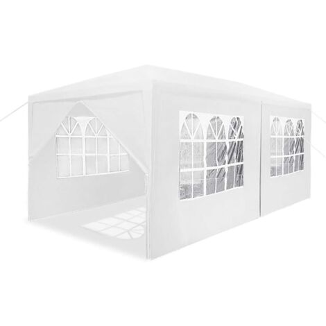Froadp 3x6m Gazebo da giardino con 6 pareti, impermeabile, tenda per feste, struttura in acciaio, tendone, gazebo da giardino, tenda da sole, protezione solare, tenda da birra per giardino, matrimonio (1/5)