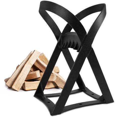 Froadp Spaccalegna manuale in acciaio ad alto contenuto di carbonio, strumento di spacco manuale con lama per trucioli per uso domestico o campeggio all’aperto (Tipo B, 24,5 × 21 × 37 cm)