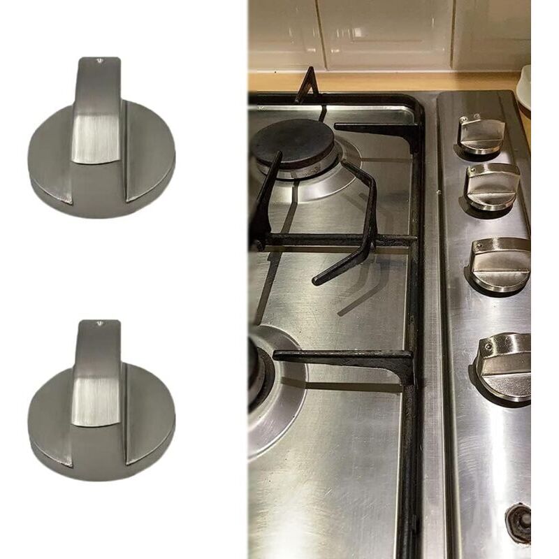 Lot De 4 Boutons De Commande Pour Cuisinière à Gaz - Alliage Zinc - Diamètre 4cm - Trou 8mm
