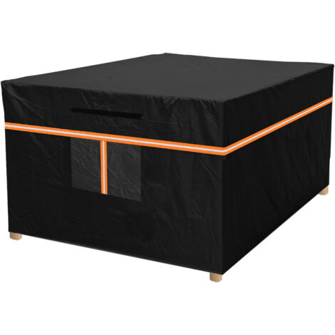 Coprisalotto da Giardino, Tessuto Oxford Impermeabile Copertura per Mobili da Esterno, Copertura di Protezione per Mobili Copritavolo, 180x120x74 cm