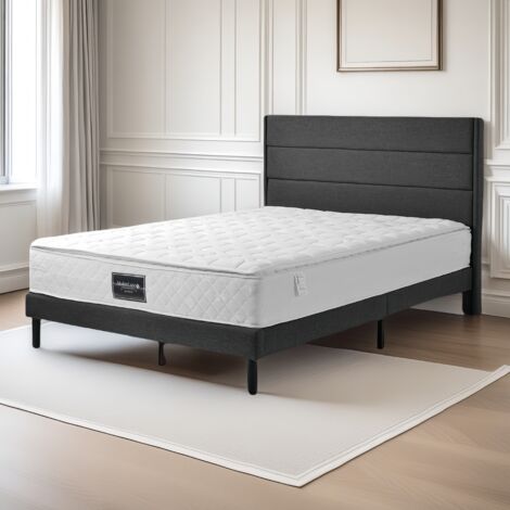 Colchón de muelles 90x200, Grosor 25 cm, Colchón de Muelles Ensacados 7 Zonas, Lujo para Adultos y Niños, Confort y Transpirabilidad, Antibacteriano y Antiácaros