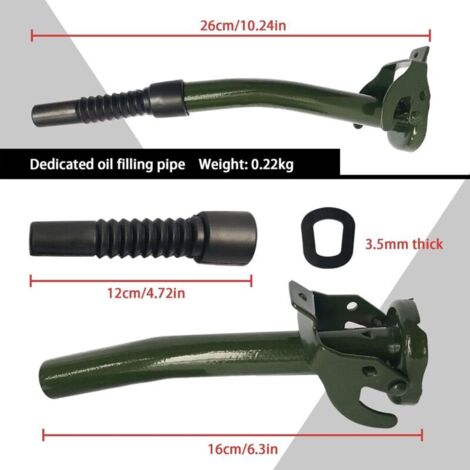 Bec verseur essence auto stop vert pour bidon double