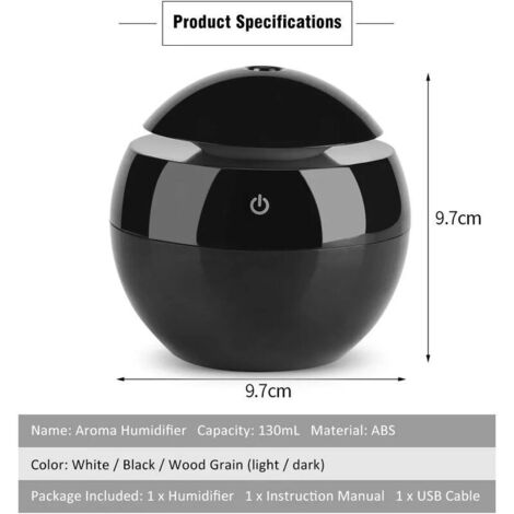 Diffuserlove 500ML Diffuseur d'Huiles Essentielles Electrique Aromathérapie Humidificateur