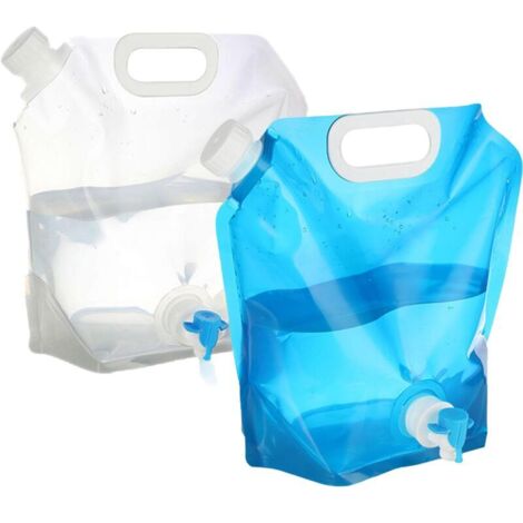 Bidons D'eau Pliables 10L - Lot De 2 Avec Robinet | Pour Camping, Randonnée, Pique-nique, Réserve D'eau Portable Bidon Pliable Bidons D'eau Pliables 10L - Lot De 2 Avec Robinet | Pour Camping, Randonnée, Pique-nique, Réserve D'eau Portable Bidon Pliable