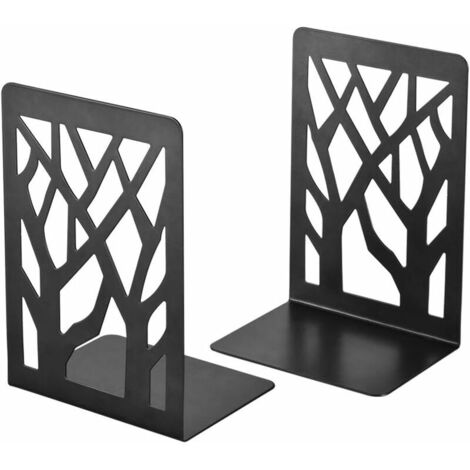 Serre Livre, Cale Livre en Métal, Serre Livres Noir, Serre-Livres, Innovant Presse Livre(le noir 1 Paire)- Bloc Livre pour Enfants, Bureaux, Écoles, Salons, Librairie et Bibliothèque (1/4)