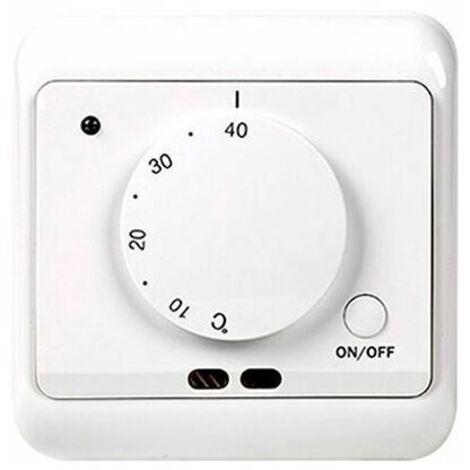 Thermostat de Chauffage au Sol, AC 230V 50/60HZ 16A Régulateur de température au Sol pour Chauffage au Sol avec Thermostat à capteur Commutateur de Commande de Chauffage et de Refroidissement (1/4)