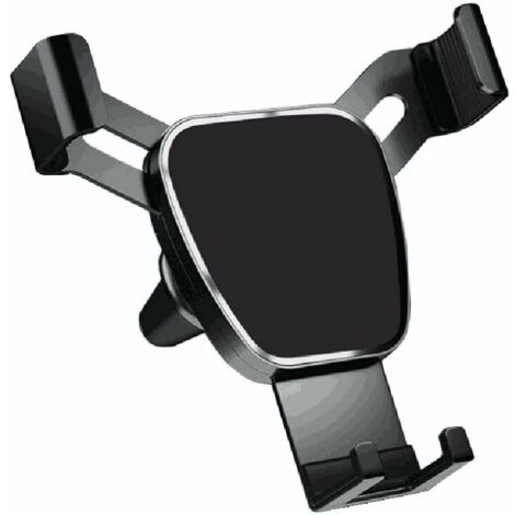 Support de Téléphone Portable de Voiture, Support de Téléphone Portable de Voiture Ventilation Support de Voiture Support de Téléphone Portable Antidérapant pour Voiture,Noir (1/4)