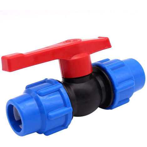 ready Vanne d'arrêt pour tuyau d'eau en polyéthylène haute densité ou alcaline 32 mm (32 mm)