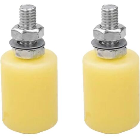 2 roulettes pour portail coulissant, roulettes robustes en nylon pour la maison, le garage et le jardin (32 x 40 mm)