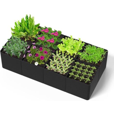 180 90 30CM Sacs à Plantes, Sac de Plantation Non Tissé Sacs à Plantes de Grande Capacité Pots pour Plantes, Fleurs, Fraises, Sac de Plantation Respirant pour Balcon, Cour ou Jardin (1/4)