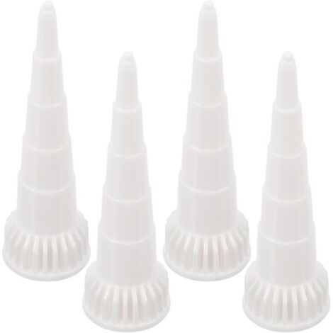 Ensemble de 4 Embouts de Calfeutrage en Caoutchouc, Pointes Coupantes pour Application Précise, Kit D’Outils de Finition pour Travaux D’Étanchéité, Accessoires Solide pour Usage (1/4)
