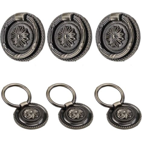Poignee de Meuble Vintage, Bouton de Meuble Laiton Vintage, Poignée Tiroir Vintage, Poignee Meuble Vintage avec Vis, Poignée de Meuble Ancien pour Armoire à Tiroirs pour Armoire (1/4)
