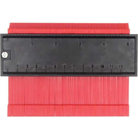 Replicateurs de Contour Copieur De Contour, Duplicateur De Profil, Jauge Duplication Profil, Jauge De Contour Règle, Jauge de Contour Verrouillable, pour Bricolage, Menuiserie (1/4)