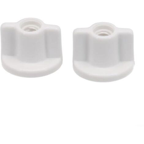 Ensemble de 10 vis de fixation arrière en plastique pour abattants de toilette, accessoires pour siège de toilette, fixation inférieure de remplacement pour couvercles de toilette, pour vis (1/4)