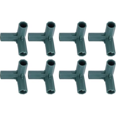 8 Pièces Connecteur de Cadre de Serre à 3 Voies, 16 mm Connecteurs d'angle pour Cadres de Jardin pour le Cadre de Jardin de Serre, Clôture la Pelouse, Accessoire de Serre (1/4)