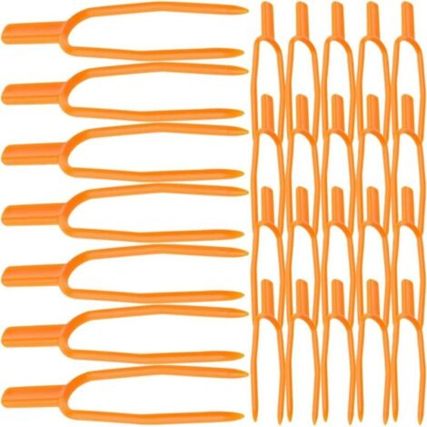 Lot de 100 Clips de Fixation en Plastique pour Plantes Grimpantes Pinces Réutilisables pour Tiges de Fraisiers et Pastèques Supports Jardinage pour Serrage et Potager Fixation (1/4)