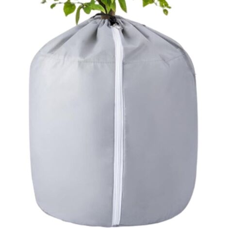 Enveloppe de jardinière, Sacs barils de Protection Contre Le Gel, couvertures Thermiques de Zone racinaire, Composition en Tissu tissé, barrière d'entretien hivernale, Accessoires de Jardin ex (1/4)