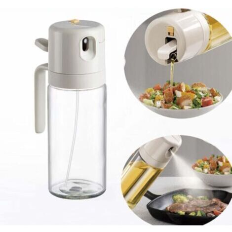 Spray huile cuisine,vaporisateur huile d'olive,spray huile cuisine 2 en 1 vaporisateur huile,pulvérisateur d'huile premium pour cuisine et friteuse d'air 600 ml spray huile cuisine anti-goutte (1/4)