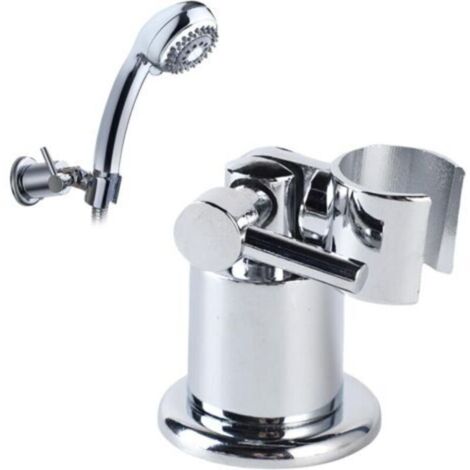 Support Pommeau de Douche en Acier inoxydable,Douchette orientable 180°Support de Douche Réglable,Rotatif Support pommeau de douche reglable,pour Salles de Bains et Toilettes(Argent) (1/4)