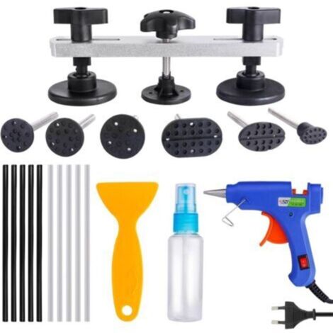 Kit de réparation de carrosserie sans peinture (20 pièces), outil de débosselage, kit de réparation de carrosserie sans peinture pour voitures (1/4)