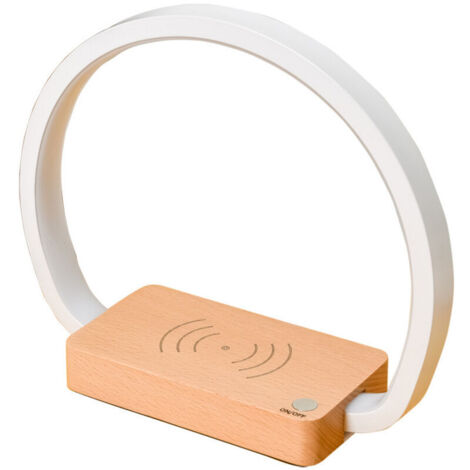 Lampe de table multifonctionnelle lampe de chevet téléphone portable charge sans fil lampe de table chambre protection des yeux lecture led induction