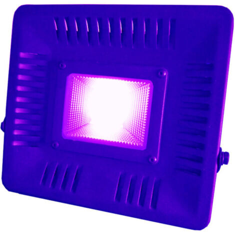 50w lumière de scène UVA violet lumière led rondelle de mur étanche extérieur portable lumière d'inondation prise européenne (1/5)