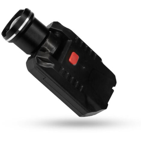 Lampe de Chapeau à Clip, Lampe de Visière Rechargeable avec Tête Pivotante,Zoom Télescopique, Lampe de Casquette (1/5)