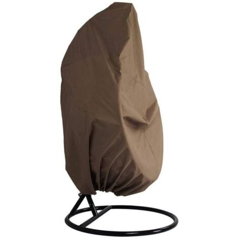 Jardin Rotin Osier Fauteuil Suspendu Imperméable Housse Meuble - Housse de Protection pour œufs Chaise -Couverture en 210D OxforPolyester PVC Revêtement (1/5)