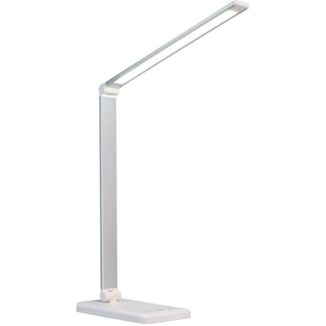 Lampe de Bureau LED, Lampes de Bureau Dimmable 5 Modes , Flexible Contrôle Tactile Protection des Yeux,Lampe de chevet Avec Port USB et Fonction Minuterie