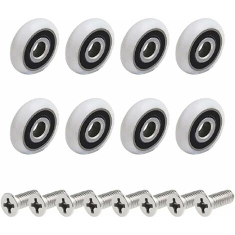 8 galets de porte de douche de (25mmM5screw) (1/5)