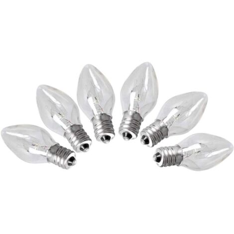 Lot de 6 Ampoules de la Lampe de Sel de l'HimalayaE12, 15 Watt pour Le décor de l'éclairage de la Chambre 220-240V (1/5)