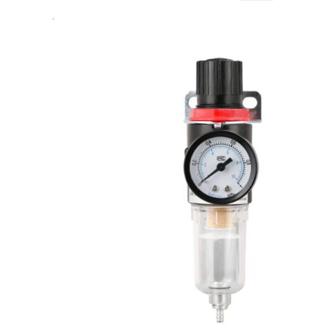 Filtre régulateur pour air comprimé,Filtre à Air Régulateur De l'humidité Pression Séparateur D'huile Piège D'humidité Compresseur L'eau Graisseur(G1/4)