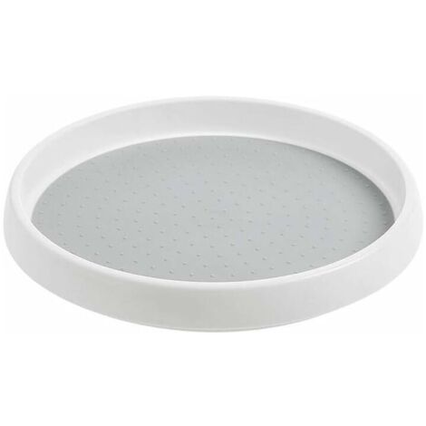 Plateau Tournant Epices Rangement, Etagere a Epices Plateau Pivotant en Plastique,Tourniquet a Epices pour Le Placard Cuisine, 24.5 cm x 3.5 cm (1/5)