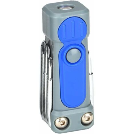 Tournevis Portable lampe de poche LED intérieur extérieur voiture Camping travail réparation éclairage outils fournitures, Bleu (1/5)