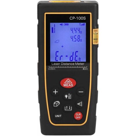 Télémètre Laser Télémètre Laser étanche et étanche à la poussière Télémètre Infrarouge Mesure de Distance Infrarouge Matériau ABS, pour la Construction et l'industrie (1/5)
