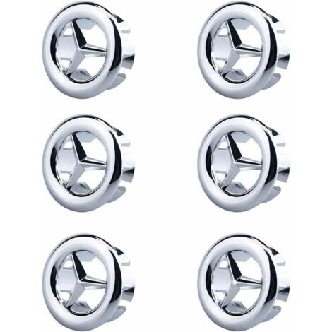 Lot de 6 anneaux de débordement d'évier – Finition métal – Résistance à la corrosion – Installation facile – Pour lavabos et cuisines (1/4)