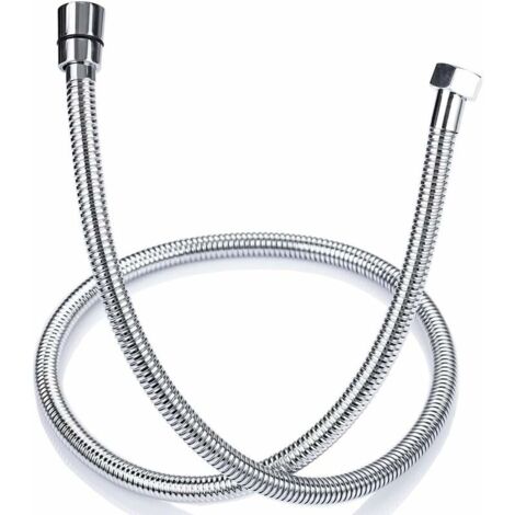 Flexible de Douche 1.5m en Acier Inoxydable Anti Torsion, Tuyau de Douche Raccord Standard G 1/2 Universel, Accessoires Salle de Bains Adaptable à Toutes les Douchettes (1/5)