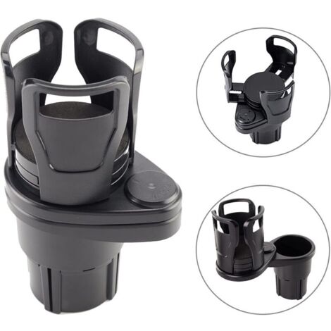 Porte-gobelet de Voiture Rotatif à 360 Degrés, Porte-gobelet de Voiture 2 en 1, Bouche de Tasse Réglable, Utilisé pour Placer des Bouteilles d'eau, du Café (1/5)