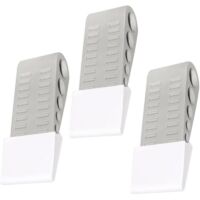 Ensemble de 3 pinces anti-collision pour portes, en forme de butée, convenant aux enfants et aux animaux domestiques outils de sécurité pour la maison et le bureau.