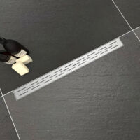 70cm Linear Shower Drain Type H Stainless Steel Wetroom Channel Gully Trap Waste