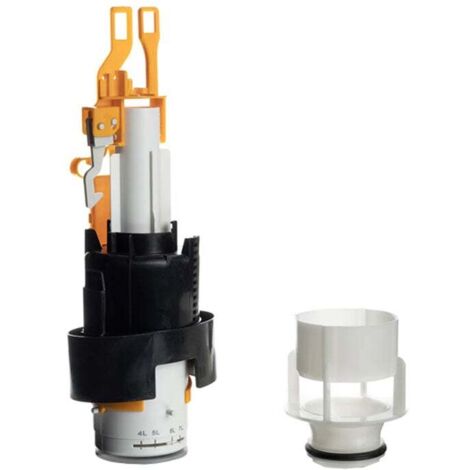 Regiplast – Soupape complète pour réservoir 710 – Mécanisme de chasse double débit – Installation facile avec embase et joint inclus - 30720U