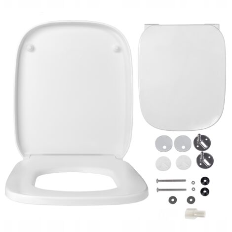 Roca Abattant WC Duroplast - 36.5x44.5 cm - Antibactérien - Système de ...