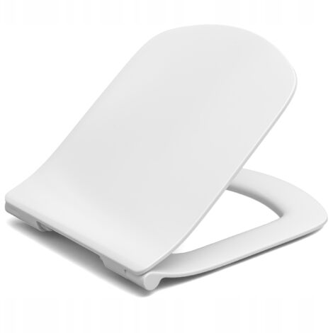 Roca Abattant WC Dama Senso - Slim - Blanc - Antibactérien, Facile à ...