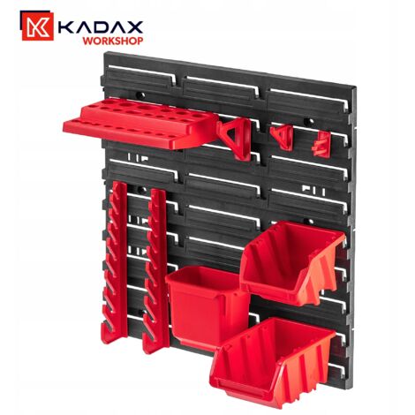 KADAX Workshop Stacking Box, Storage Boxes (Black, Set of 20 - 144x118mm)
