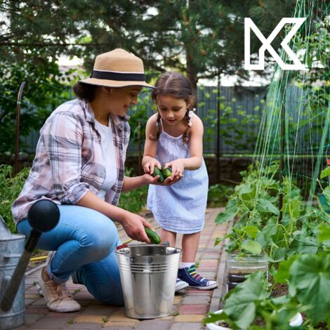KADAX Foldable Silicone Bucket, 10 L Plastic Cleaning Bucket, Compact And Foldable Household Bucket 10 L Dark Blue White ~5903699477663 03c Mp