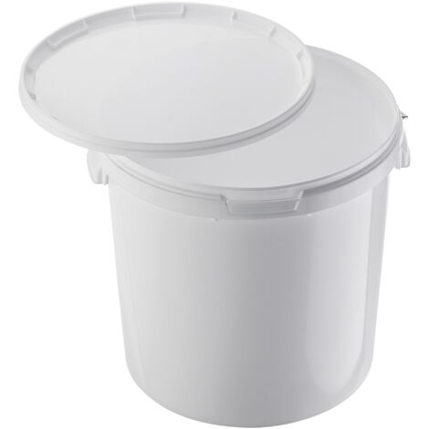 Best House | 2 Pcs Black Builders Bucket | 14 Liters | Metal Handle | Plastic | Heavy Duty Water